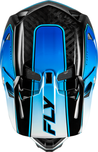 Werx R Flow Carbon Helmet Black Carbon/Blue/White Sm