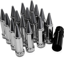 Spike Lug Nut 3/8" 24 60' Chrome Tapered W/Key