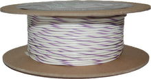 100' Spool 20 Gauge Wire (White/Violet Stripe)