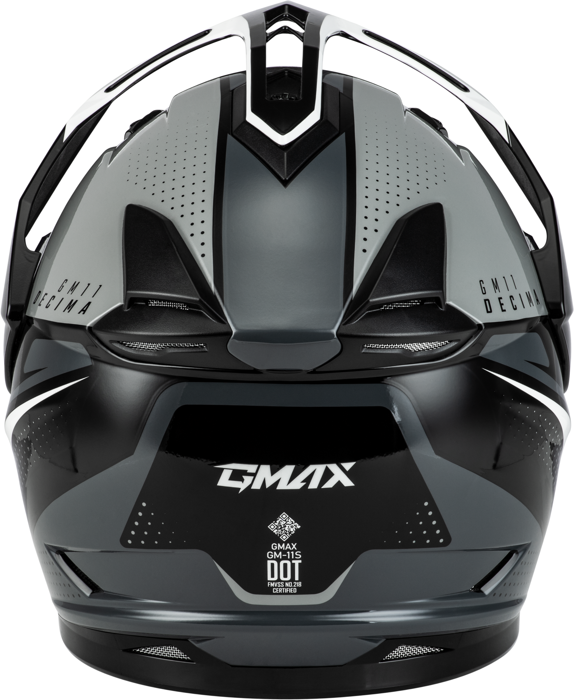 Gm 11 Decima Helmet Black/Grey/White Md