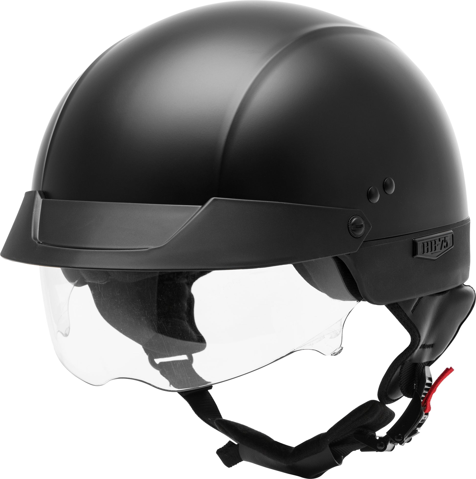 Hh 75 Half Helmet Matte Black Sm