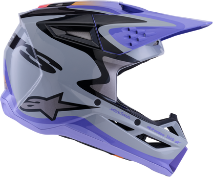 Jettson Sm3 Youth Helmet Gry/Purp/Blk Glossy Ym