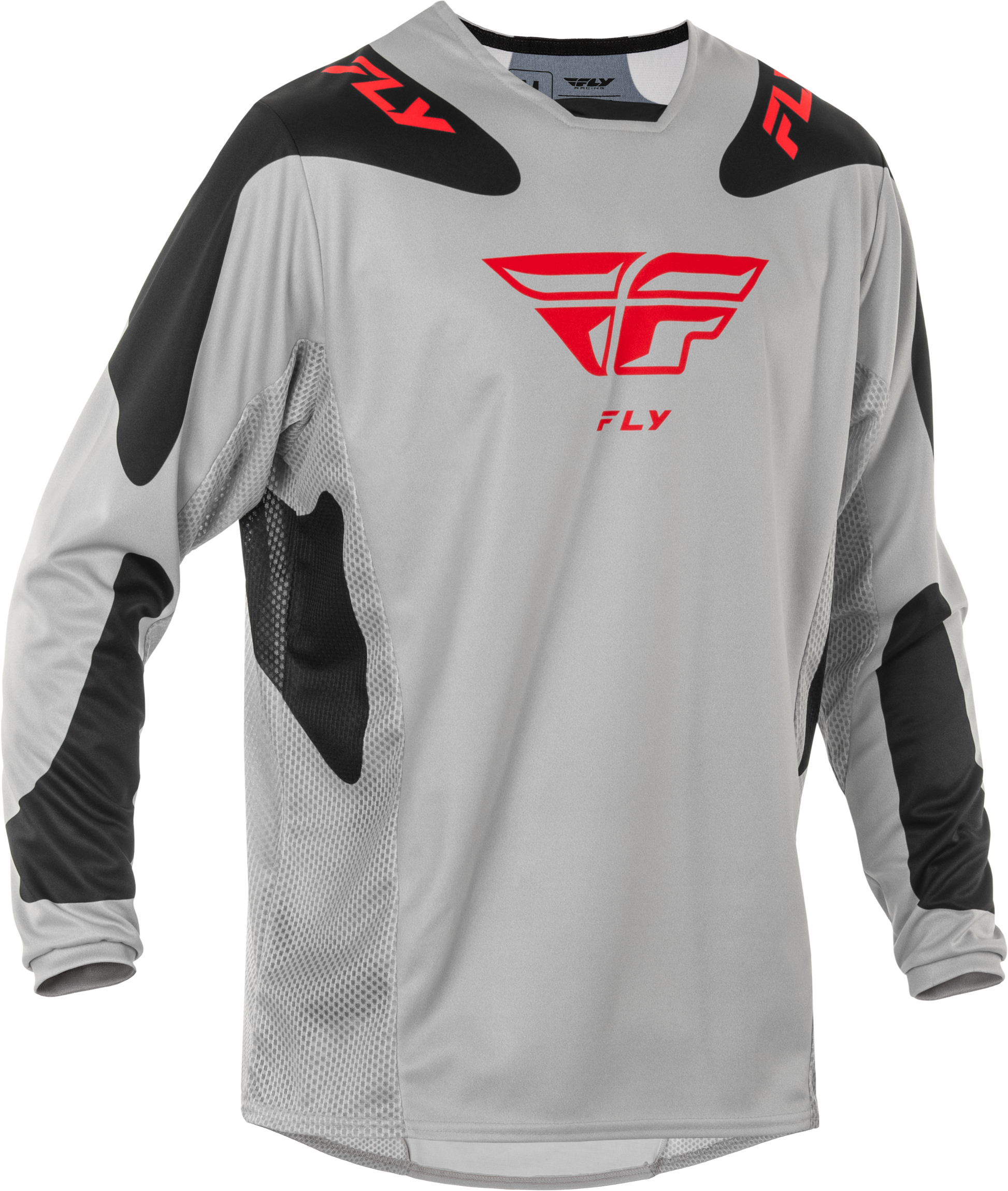Kinetic Sym Jersey Light Grey/Red/Black Sm