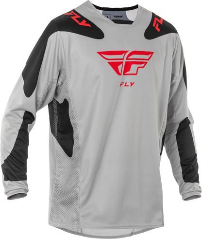 Kinetic Sym Jersey Light Grey/Red/Black Sm
