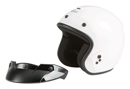 Of 2 Open Face Helmet White 2x