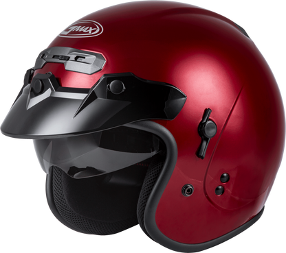 Gm 32 Open Face Helmet Candy Red Lg