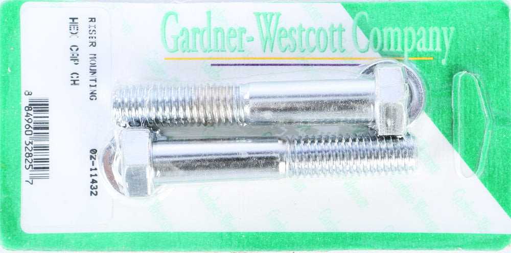 Riser Bolts Chrome Hex Cap 1/2 13 X 3 Hex Coarse Thread
