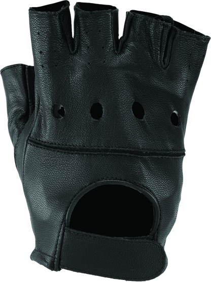 Kuryakyn Leather By River Road Diamond Shorty Gloves Black Womens - Small
