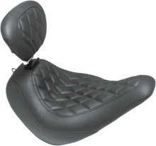 MUSTANG Wide Tripper™ Seat - with Driver's Backrest - Diamond Stitching 83043