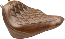 MUSTANG Wide Tripper™ Seat - Brown - Diamond Stitch 83005