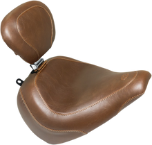 MUSTANG Wide Tripper™ Seat - with Driver's Backrest - Brown 83055