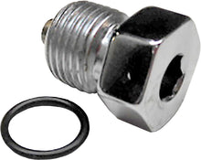 Trans Drain Plug Chr Oversize Big Twin 00 Up 9/16 18 Thread