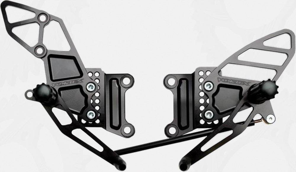 Rear Set Complete Blk Kaw
