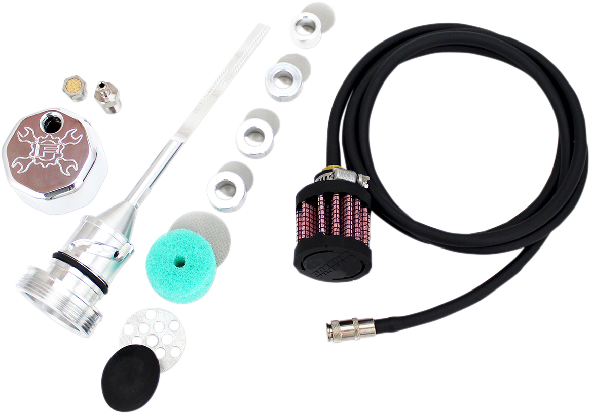 FEULING PARTS Vented Dipstick - Polished - M8 Softail 3085
