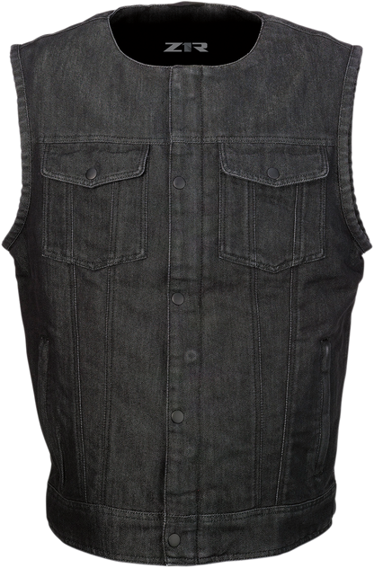 Z1R Ganja Denim Vest - Black - Large 2830-0506