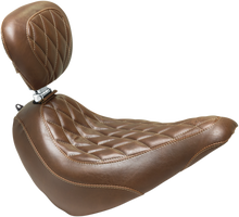 MUSTANG Seat - Wide Tripper™ Solo - with Backrest - Diamond - Brown 83052