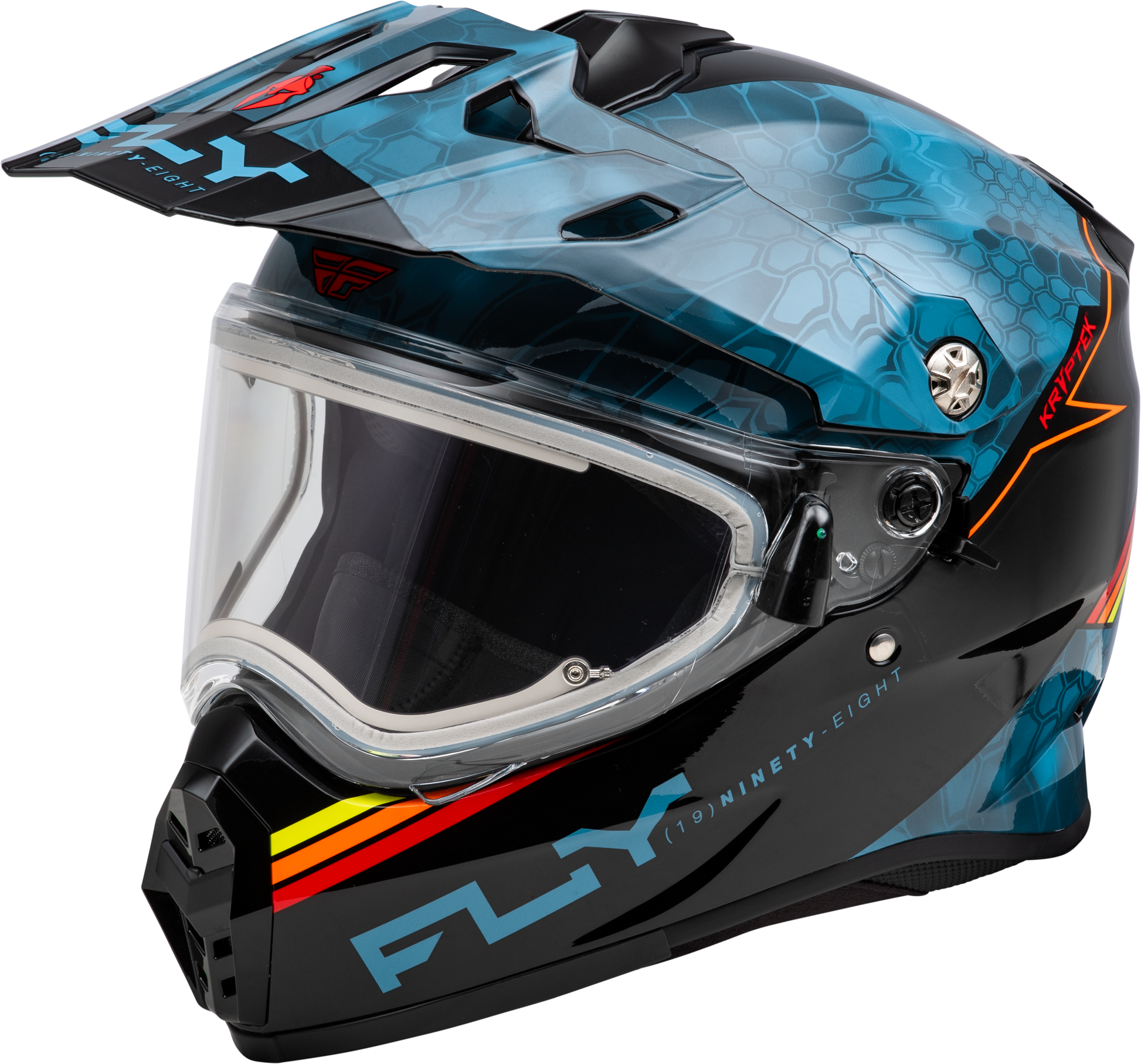 Trekker Cw Conceal Helmet Elec Shld Slate/Black/Red 2x