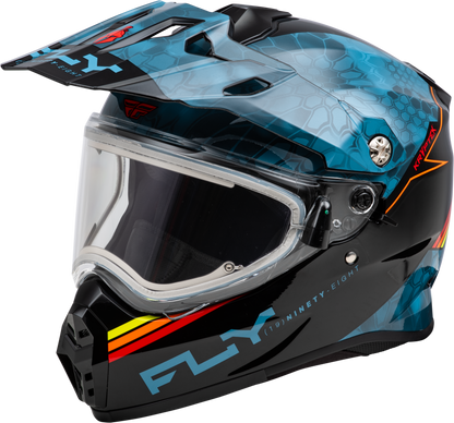 Trekker Cw Conceal Helmet Elec Shld Slate/Black/Red Sm