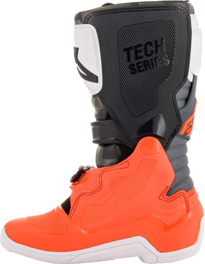 Tech 7s Magneto Boots Blk/Red Fluo/Wht/Gry Sz 07