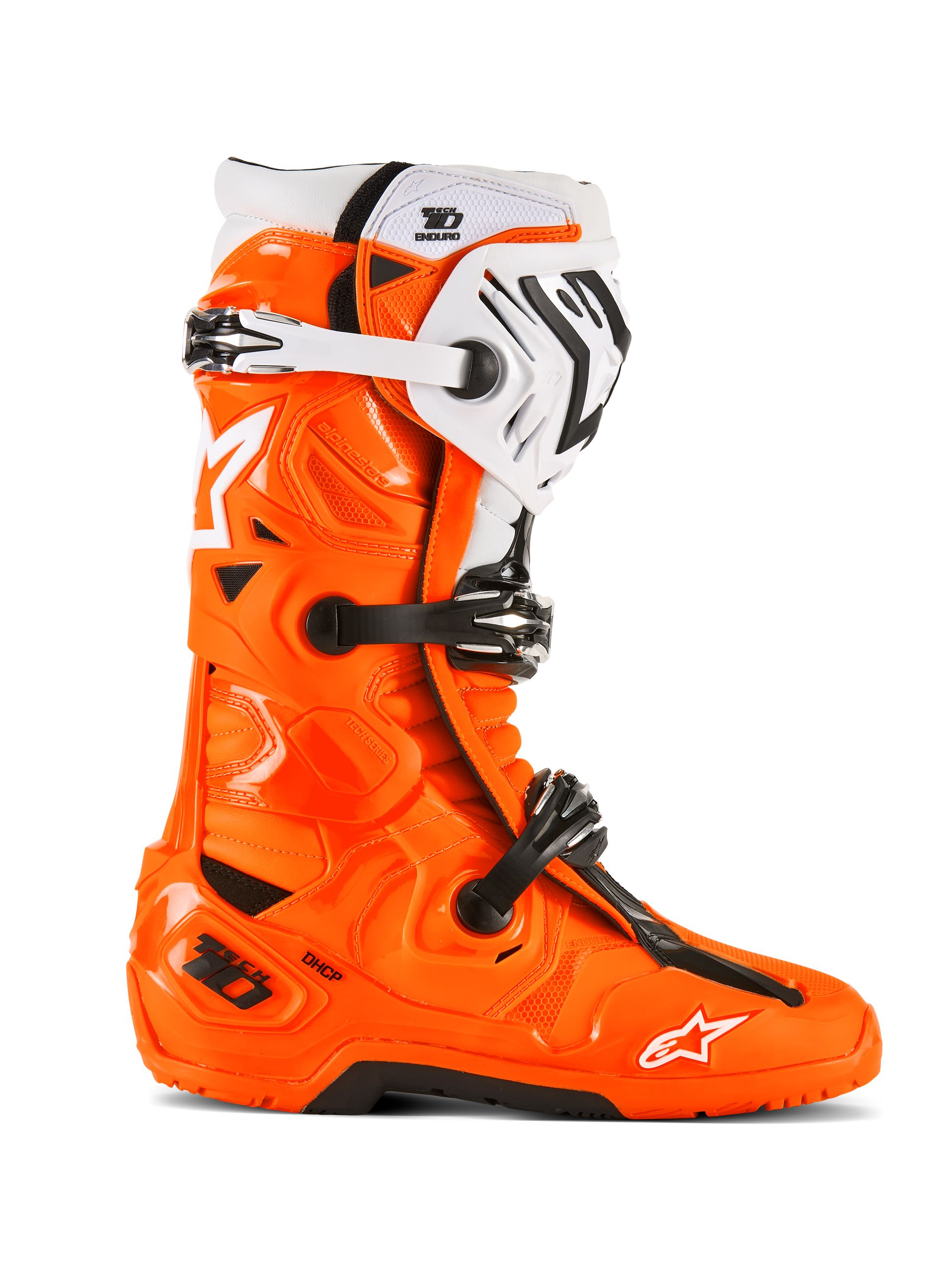 Tech 10 Enduro Boots Orange Fluo/Black/White 9