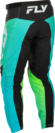 F 16 Pants Aqua/Black/White Sz 28