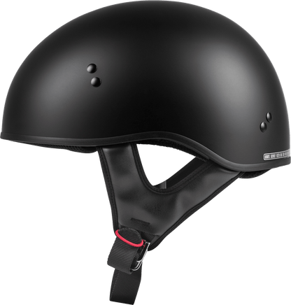 Hh 45 Half Helmet Naked Matte Black Lg