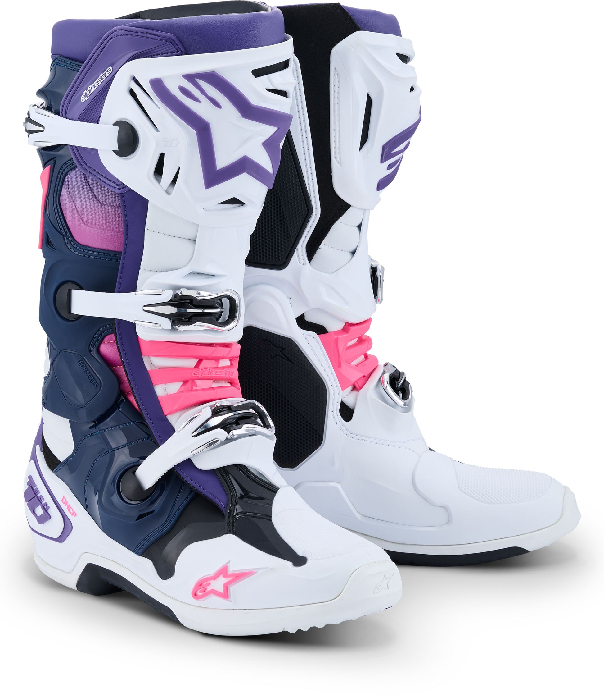 Tech 10 Wht/Violet/Nvy Bl/Pnk Fl 13