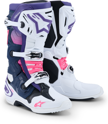 Tech 10 Wht/Violet/Nvy Bl/Pnk Fl 12