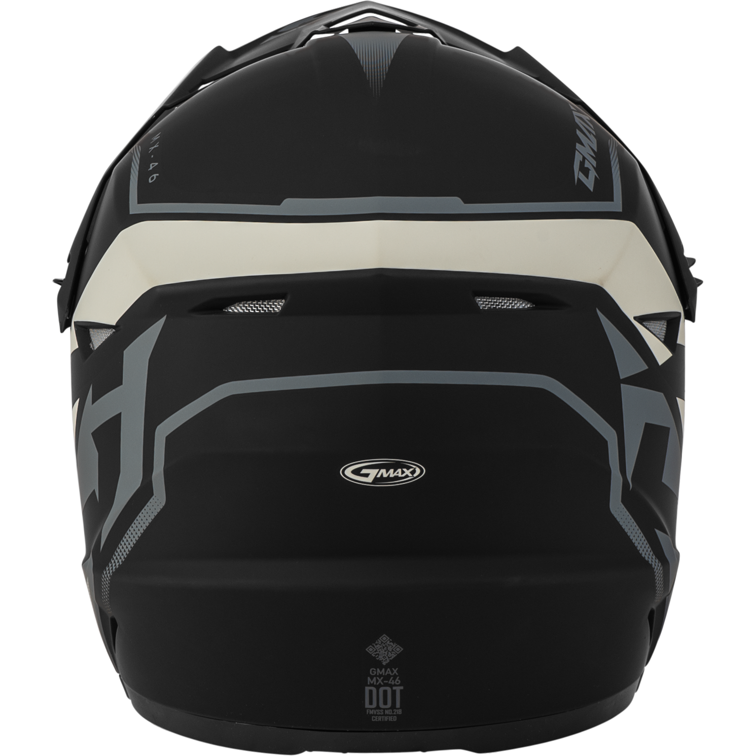 Mx 46 Compound Helmet Matte Black/Grey/White Lg