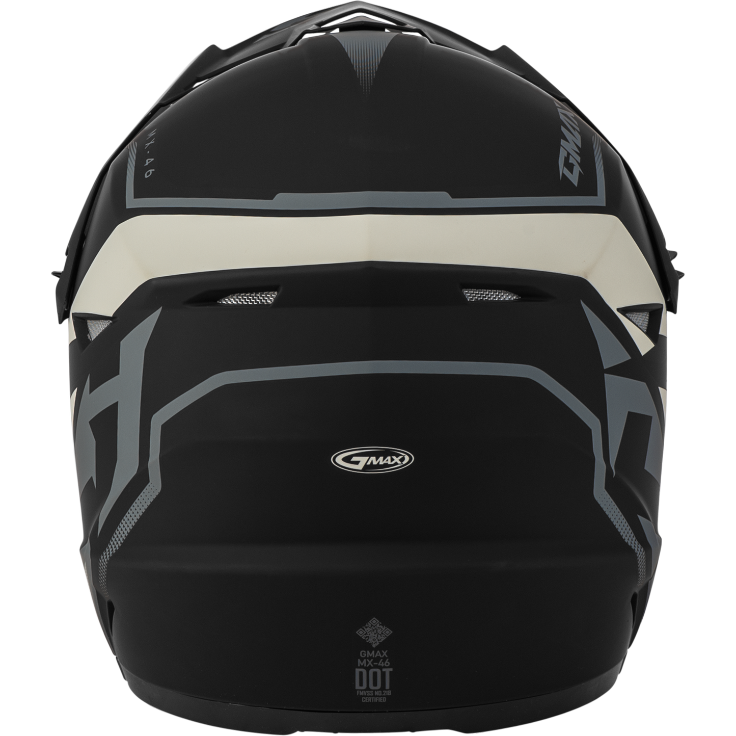Mx 46 Compound Helmet Matte Black/Grey/White Ys