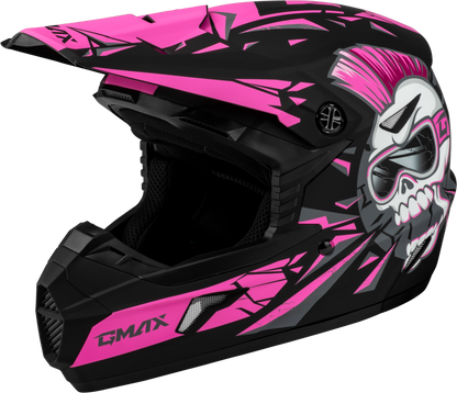 Youth Mx 46y Unstable Helmet Matte Black/Pink Ym