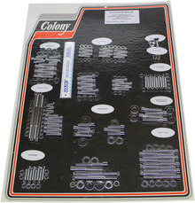 COLONY Bolt Kit - Engine - Chrome 1026-P