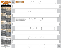 WOODY'S Studding Template - Track - 120"/129"/137"/146"/154" - 2.86" Pitch 286T-TEMP-2
