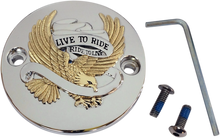 DRAG SPECIALTIES Points Cover - Chrome/Gold/Black - M8 I30-0223GA
