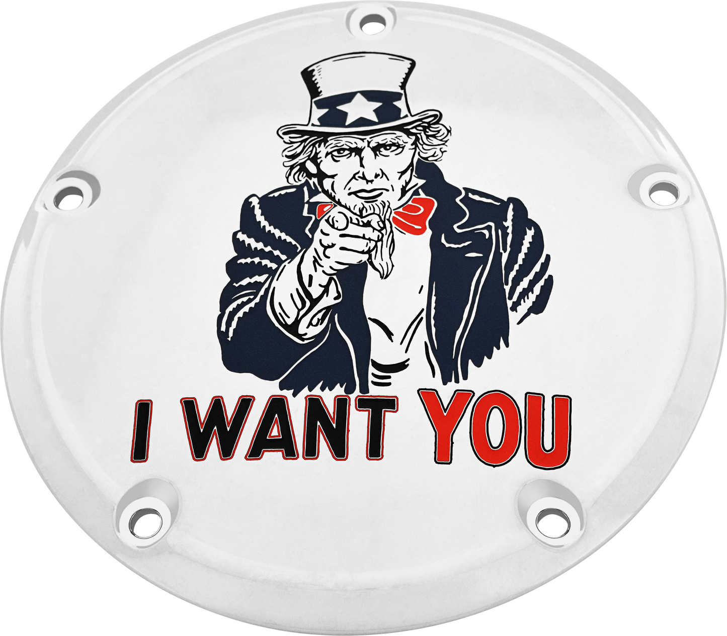 7   M8 Touring Derby Cover Uncle Sam Chrome