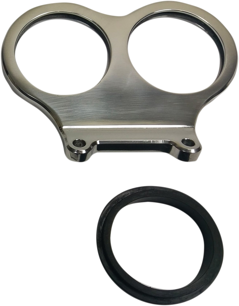 CYCLE PERFORMANCE PROD. Dual Mini Gauge Bracket - Straight Bars CPP/9080MD