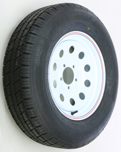 Trailer Tire And Wheel Assembly White