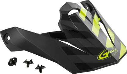 Visor W/Screws Fame Mx 86 Matte Dark Grey/Hi Vis