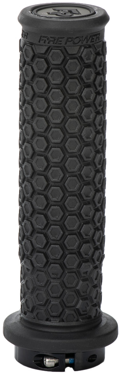 Control Mx Lock On Grips Black   No Waffle