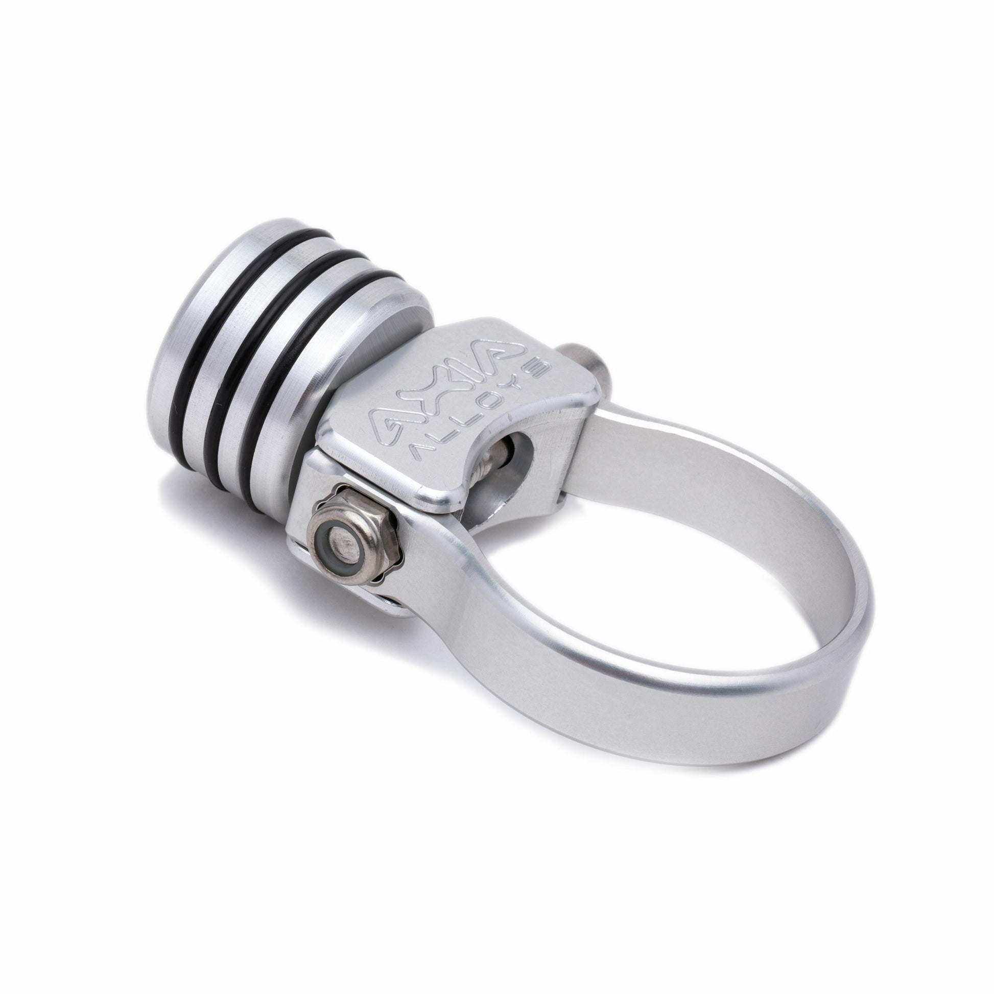 Helmet Air Hose Plug/Mount  Silver