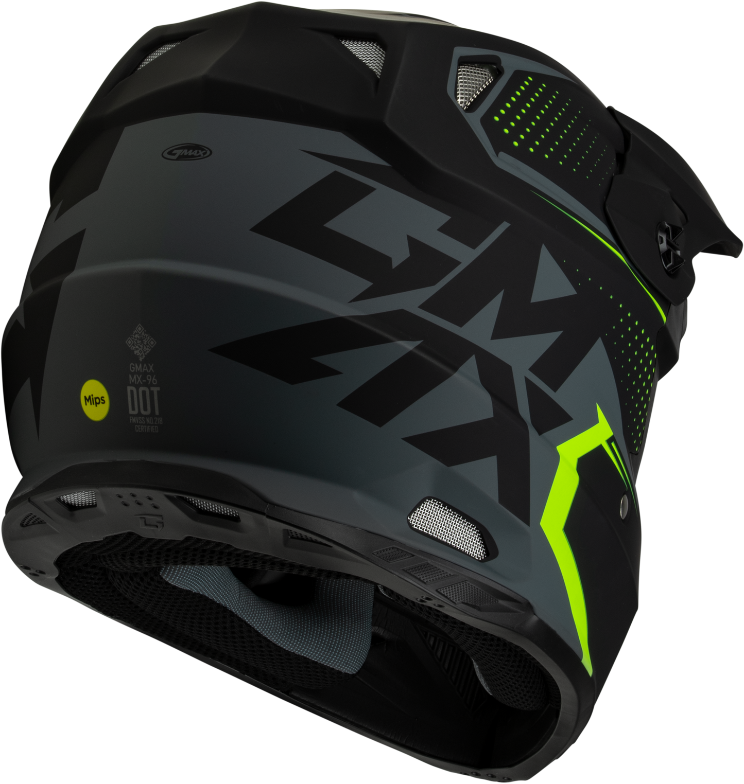 Mx 96 502 Helmet Matte Grey/Hi Viz Md