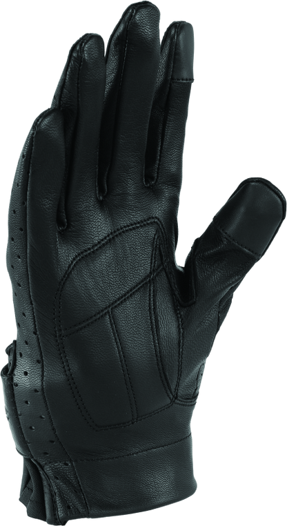Kuryakyn Leather By River Road Tucson Leather Perforated Gloves Black Womens - Small