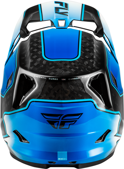 Werx R Flow Carbon Helmet Black Carbon/Blue/White Lg