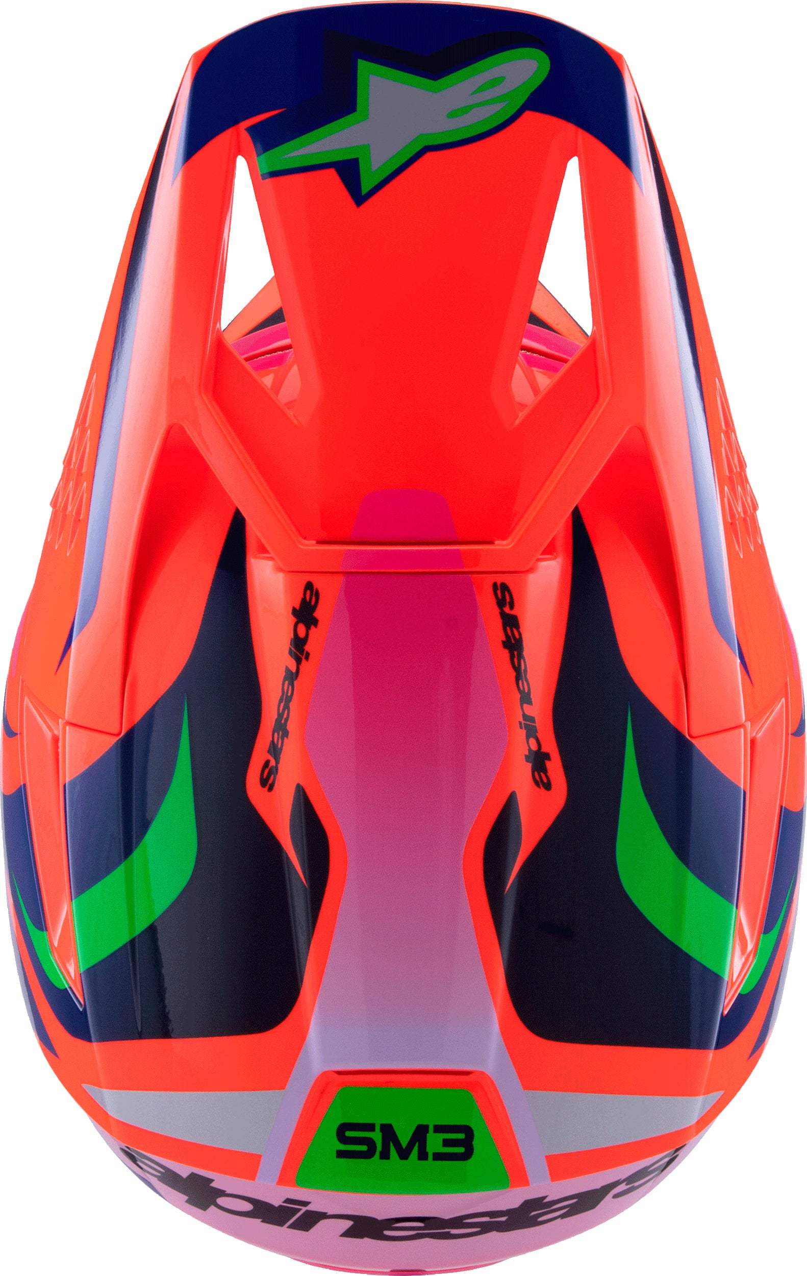 Sm3 Youth Deegan Helmet Orng Flo/Prpl/Pnk Fluo Yl