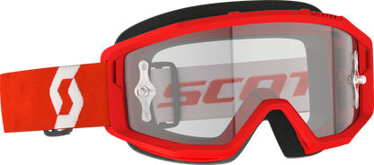 Primal Goggle Red/White Clear Works