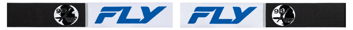 Zone Pro Goggle White/Blue W/ Dark Blue Mirror/Smoke Lens