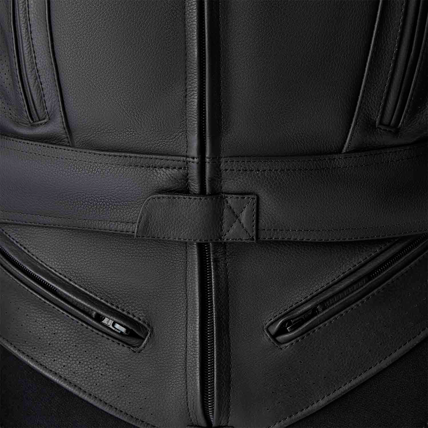 Tractech Evo D3o Jacket Blk/Flo Red Leather Sm