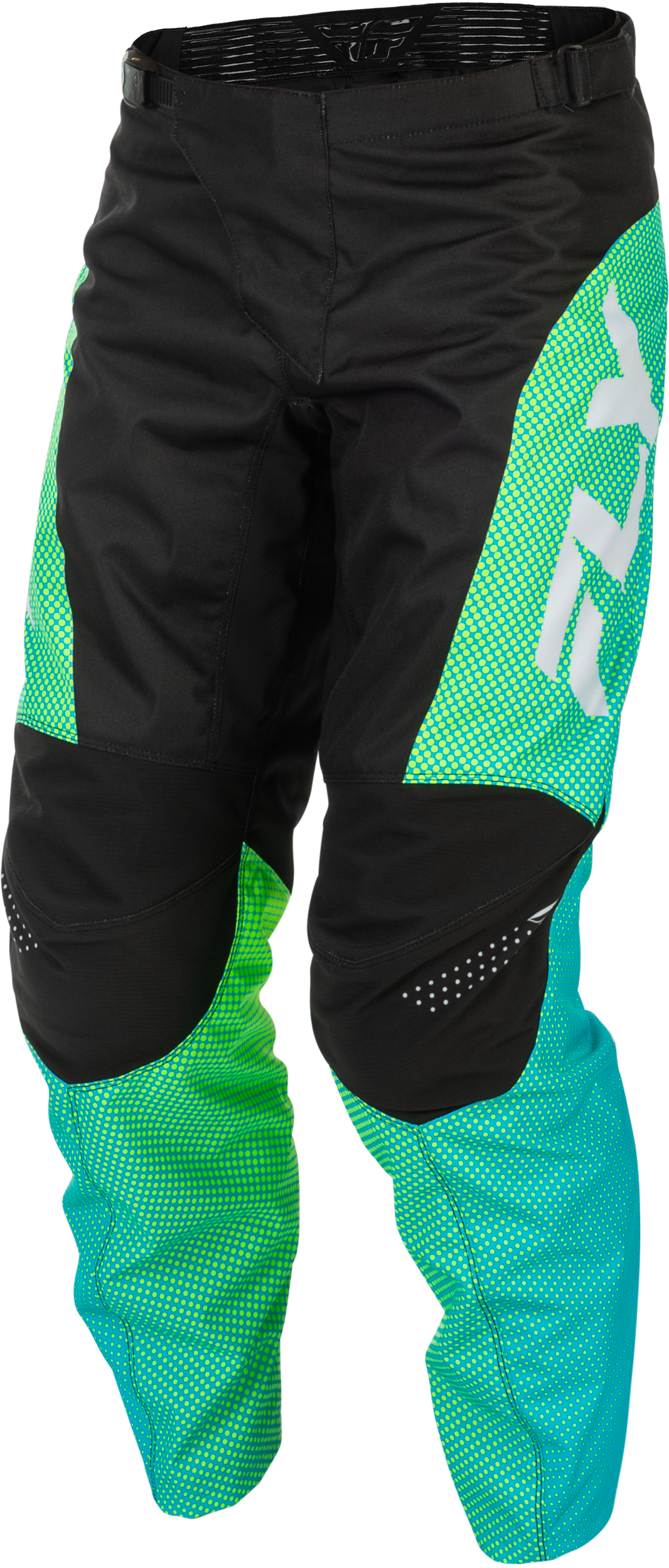 F 16 Pants Aqua/Black/White Sz 32
