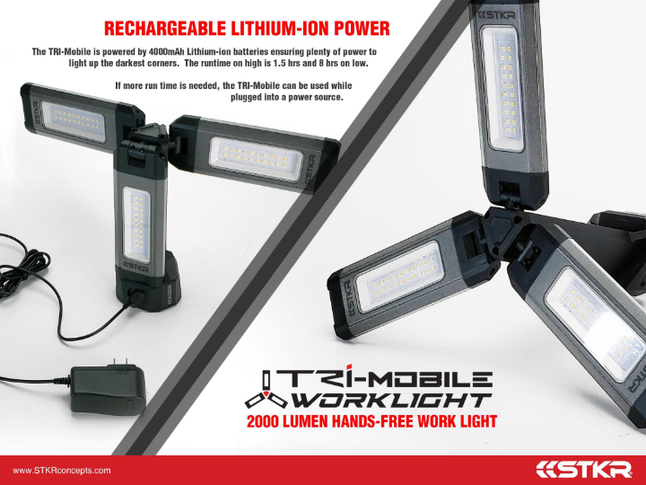 Tri Mobile Work Light 2000 Lumen