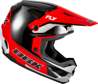 Kinetic Dbk Helmet Black/Red/Grey Xs